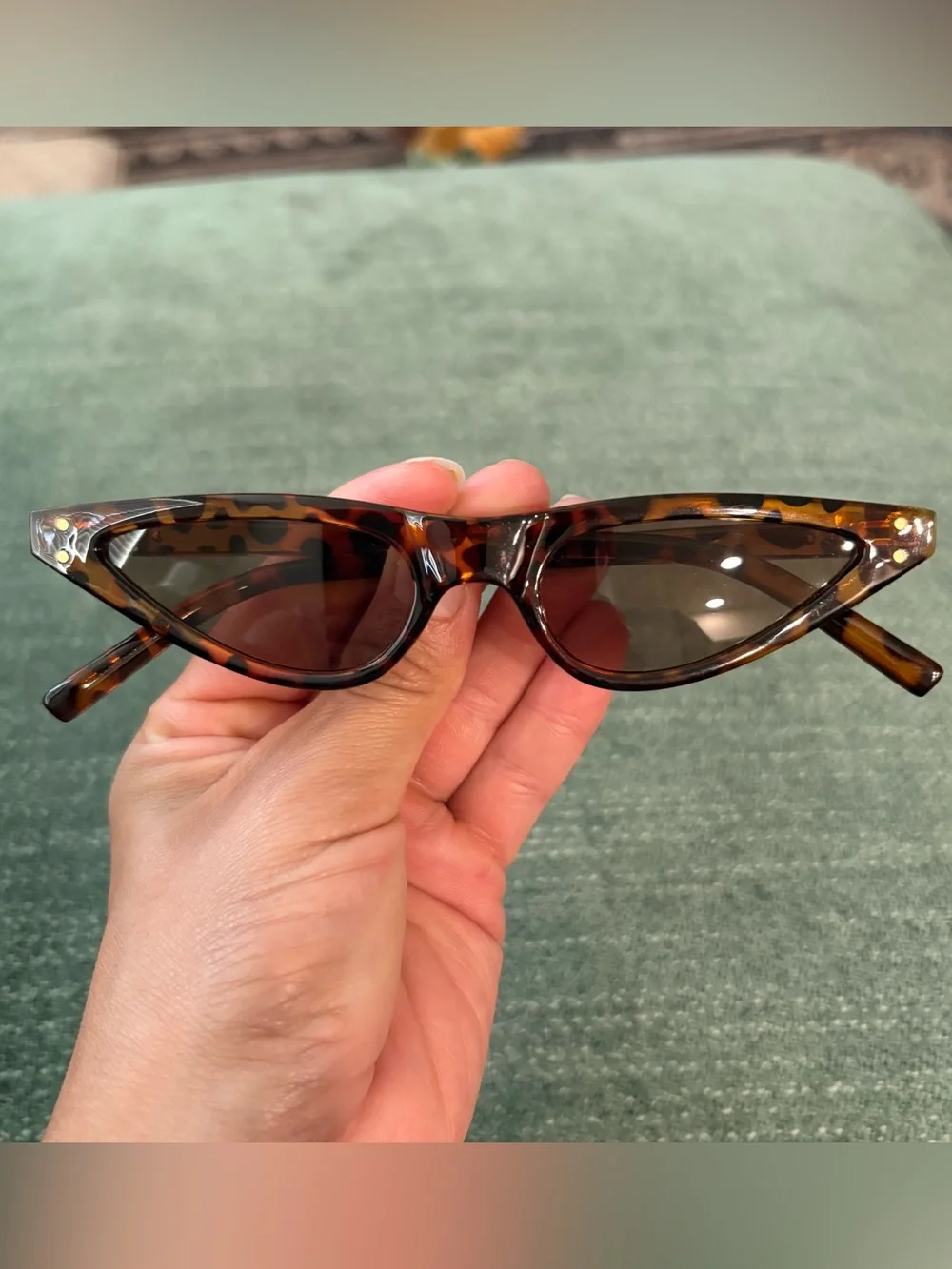 Tortoiseshell Cat Eye Sunglasses - Brown Lenses